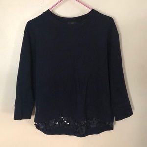 J. Crew Dress shirt, dark navy blue, size small